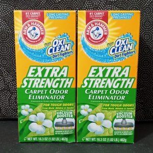 🟢 $ 5.00 Arm & Hammer Carpet Odor Eliminator plus OXI CLEAN (pack of 2)
